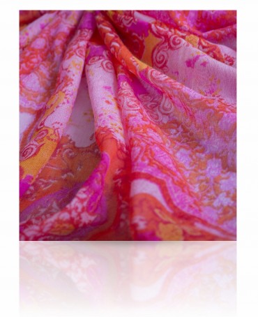 Палантин Женский W-GEOMETRIC/RED